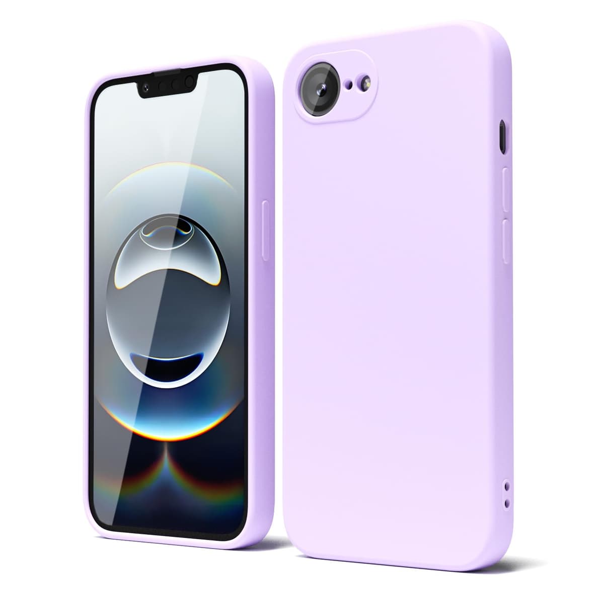 oakxco for iPhone 17 Pro Max Phone Case Liquid Silicone, Cute Thin Slim Grip Soft Rubber Gel for Women Men, Smooth Matte TPU Plain Solid Color Girly Simple Case with Camera Cover, Light Pink — view 322