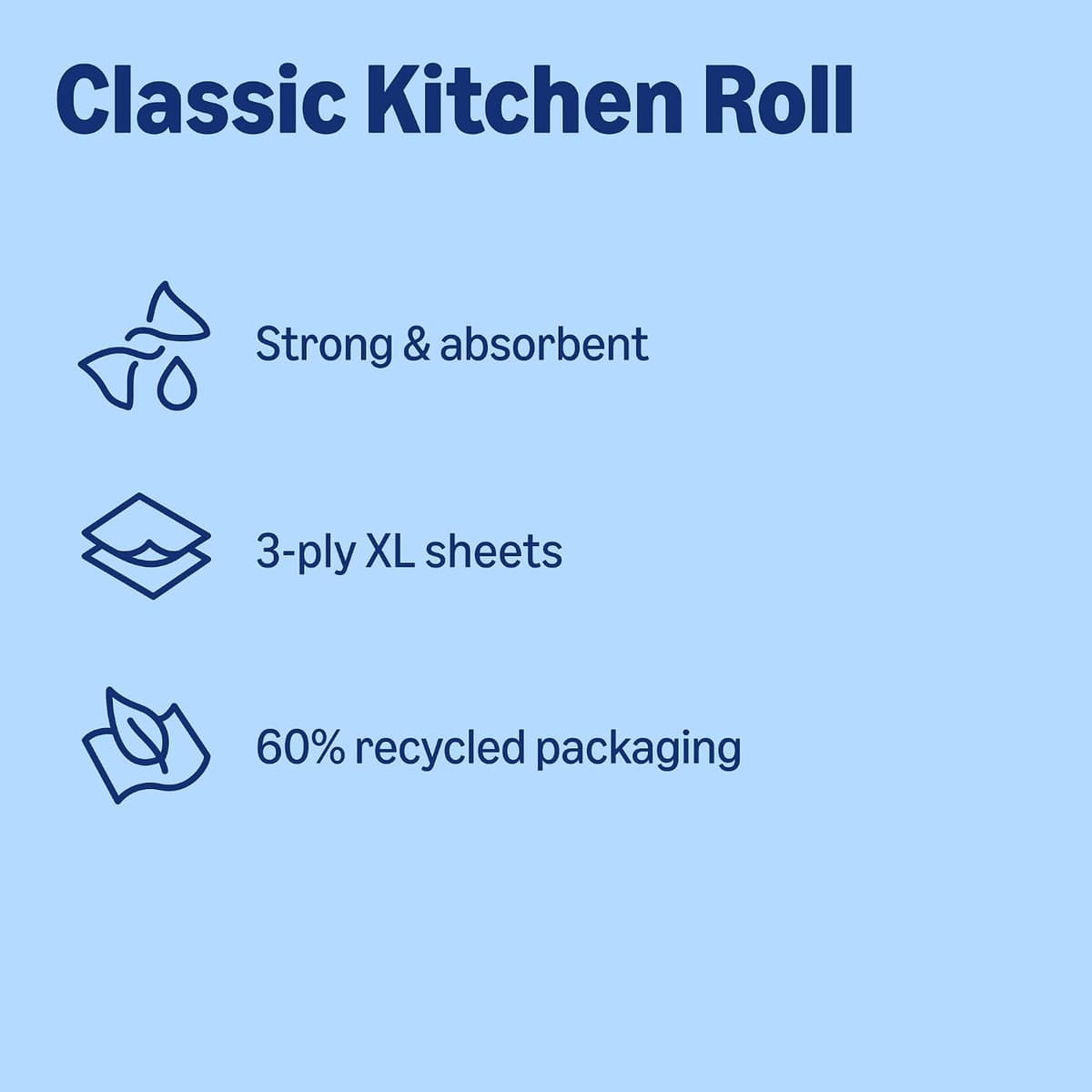 by Amazon Super Absorbent Kitchen Towel, 3-ply, 3 Rolls (1 Pack of 3), 80 Sheets per Roll, FSC Certified — view 4