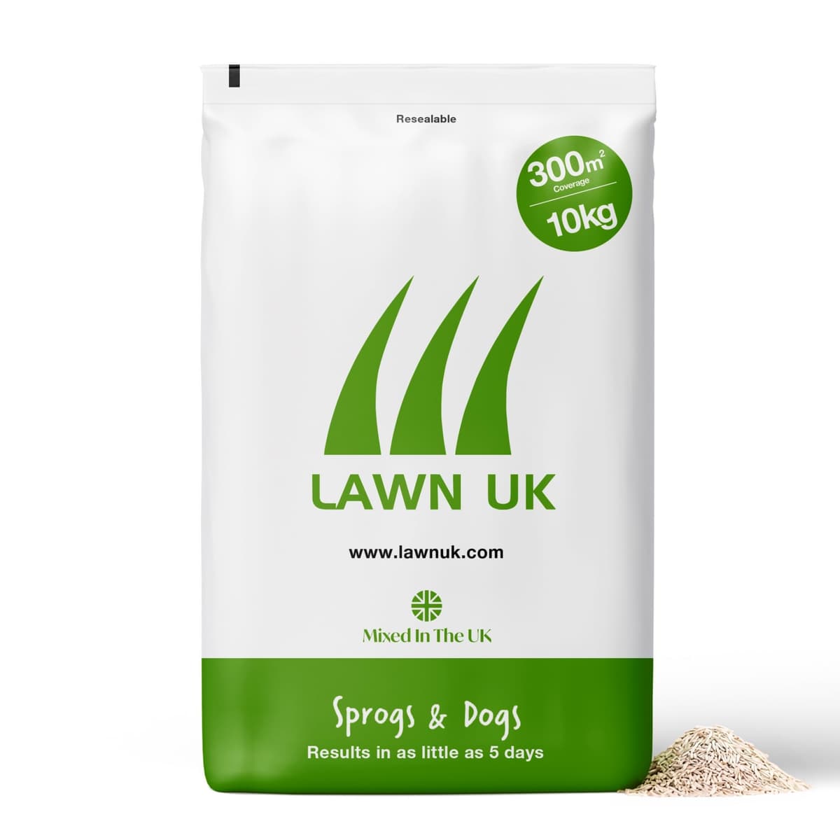Lawn UK Hardwearing Grass Seed - Sprogs & Dogs Grass Seeds Fast Growing - 1kg up to 30sqm Coverage - Ideal for Family Lawns - Super Durable Perfect for Children & Pets — view 11