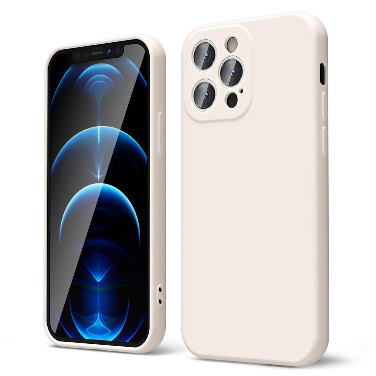 oakxco for iPhone 17 Pro Max Phone Case Liquid Silicone, Cute Thin Slim Grip Soft Rubber Gel for Women Men, Smooth Matte TPU Plain Solid Color Girly Simple Case with Camera Cover, Light Pink — view 689