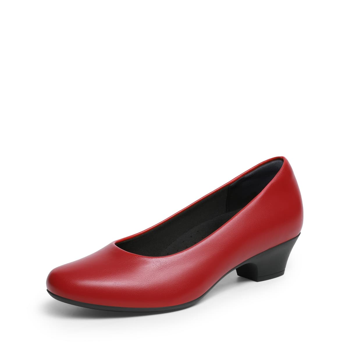 DREAM PAIRS Women's Chunky Closed Toe Dress Low Block Heels Comfortable Slip On Work Pumps Wedding Casual Shoes — view 9