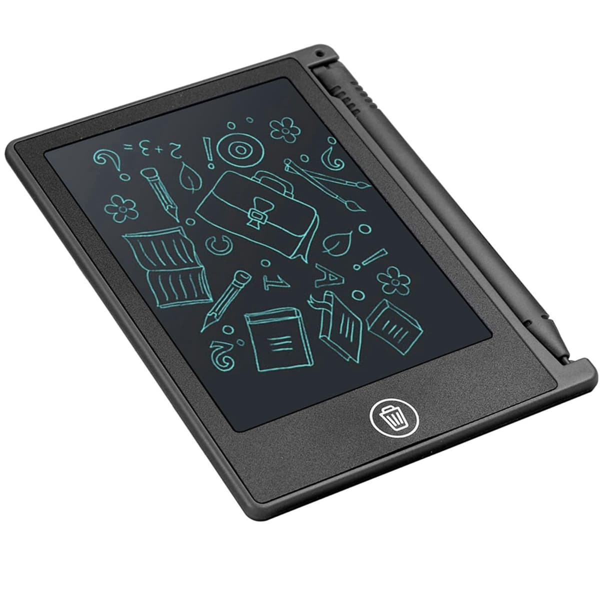 BONKZEBU LCD 4.5inch Drawing Board Handwriting Writing Tablet for Children Kids, Memo List Reminder Note for Kids and Students (Black) — view 2