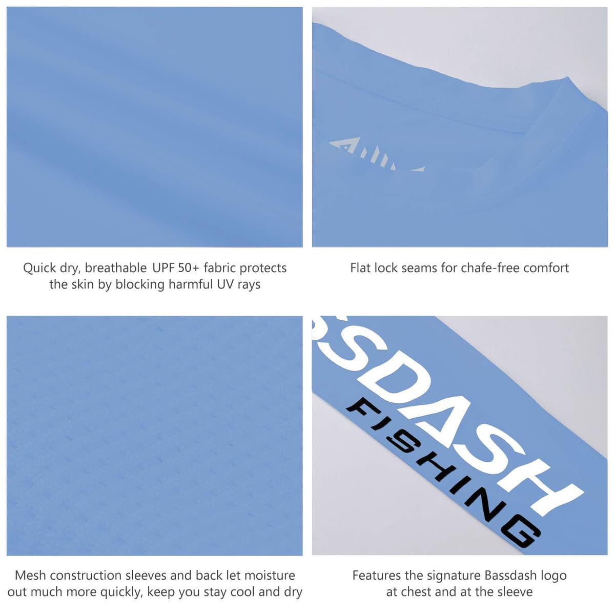 Bassdash Camisetas de Pesca para Hombre protección Solar UV UPF 50+ Camiseta de Manga Larga — view 4