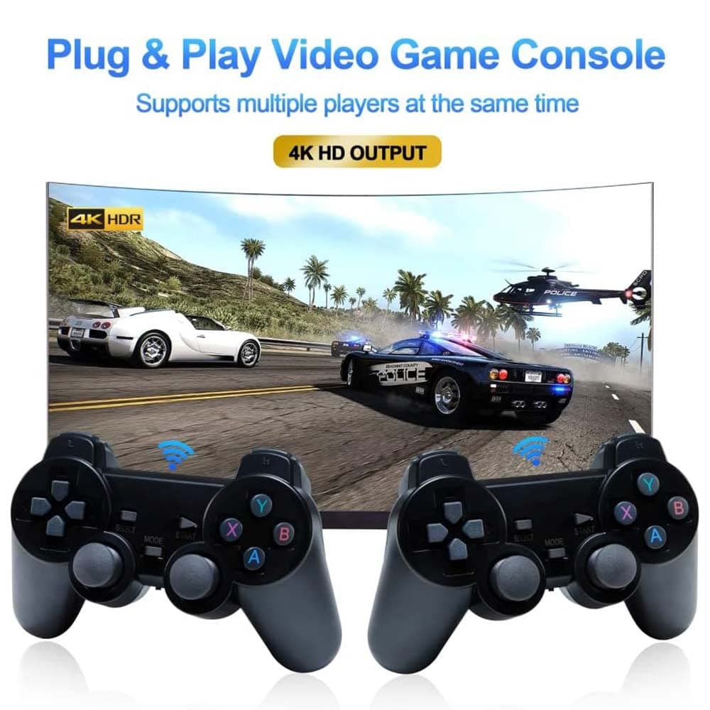 X2 Plus Retro Games Console - Double Wireless Controller, 40000+ Games — view 2