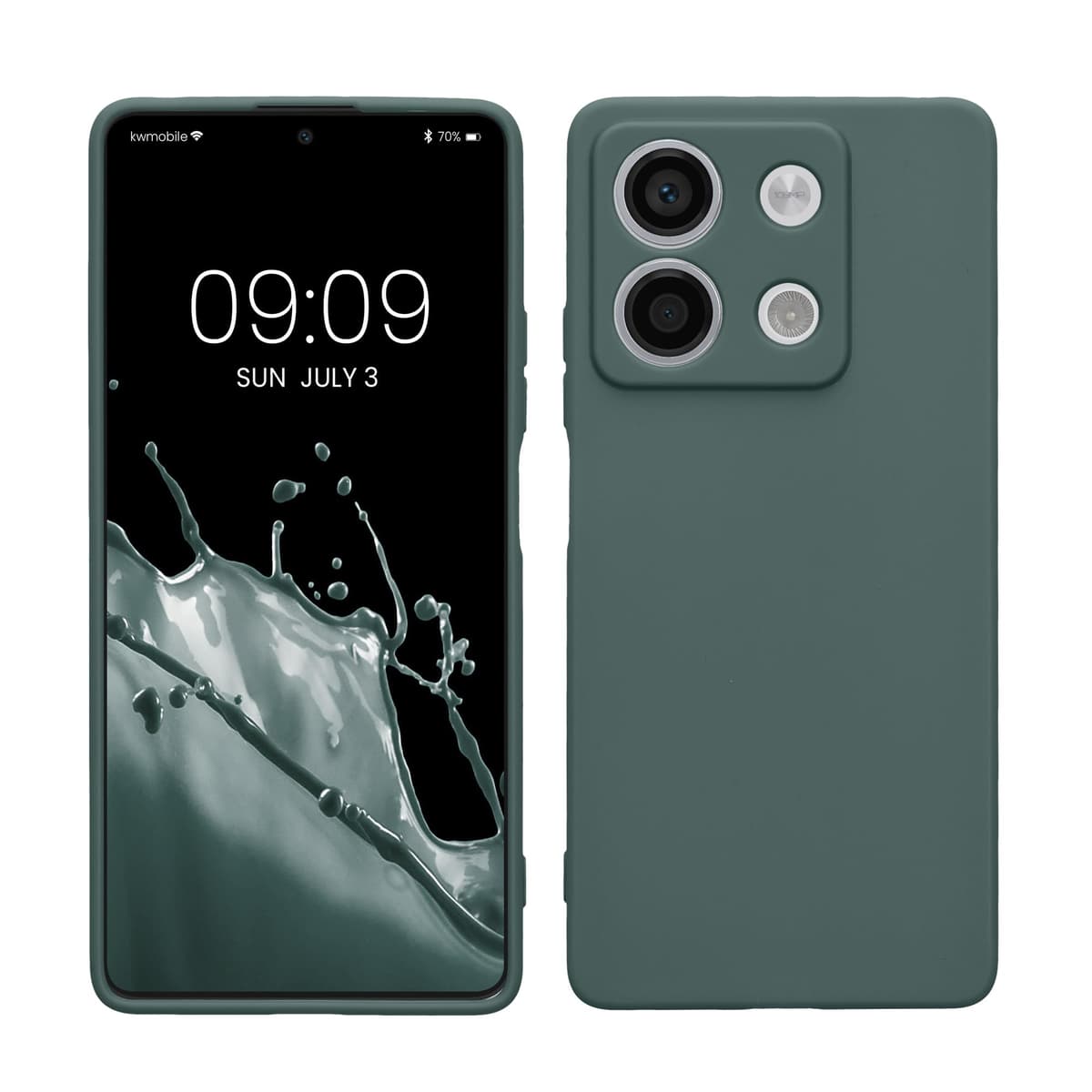 kwmobile Carcasa Compatible con Xiaomi Redmi Note 14 Pro 5G / Poco X7 Funda - Funda Ultrafina de TPU con Bordes elevados - Lavanda Metalizado — view 281