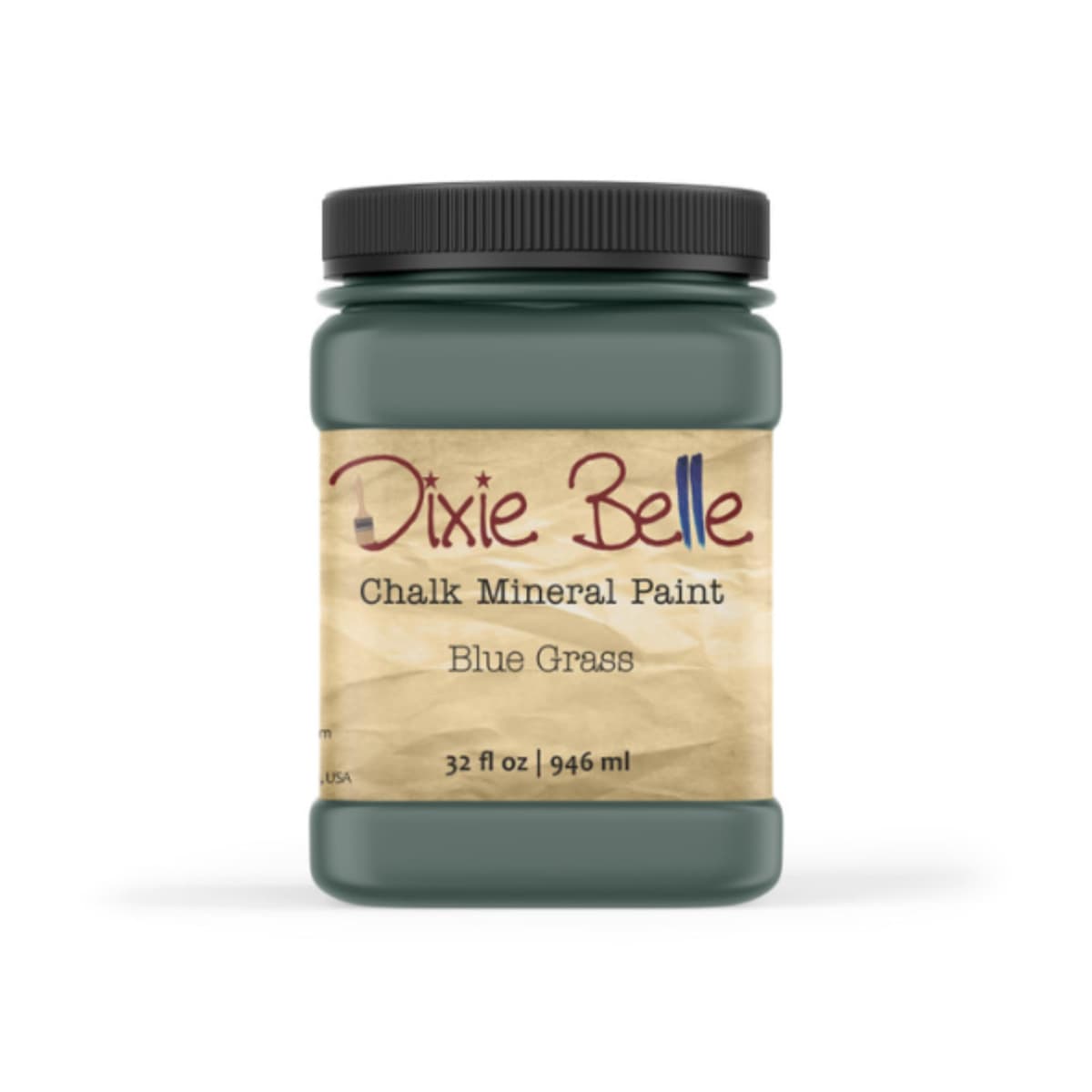 Dixie Belle Paint Company Chalk Finish Furniture Paint - Caviar (32oz) - Matte Black Chic Chalk Mineral DIY Furniture Paint — view 336