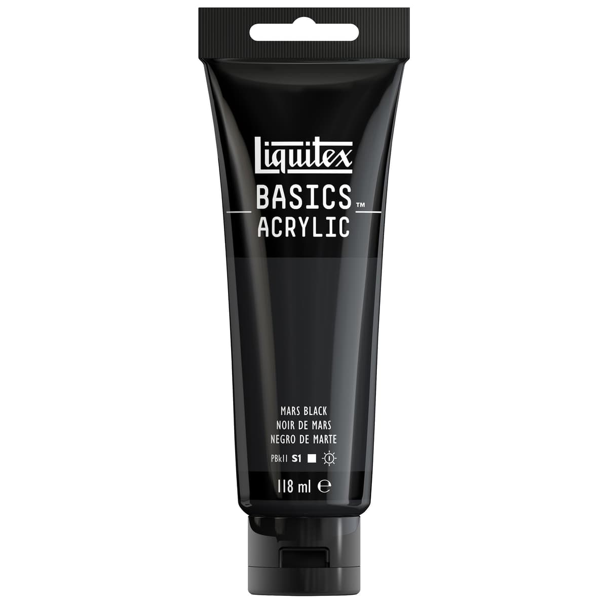 LIQUITEX Basics Acrylic Paint, Mars Black, 118 ml Tube