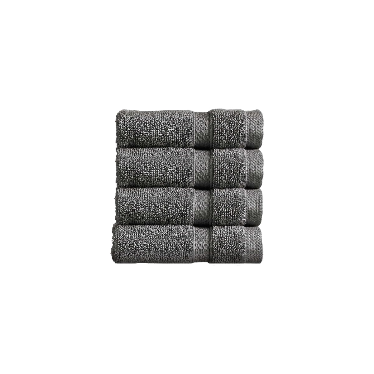Christy Chroma Bath Towels | Set of 2 | Highly Absorbent Heavyweight 675GSM | Bold and Bright | Soft Velvety Smooth Bathroom Shower Towels | 100% Cotton | Sustainably Made | Ash Grey — view 45