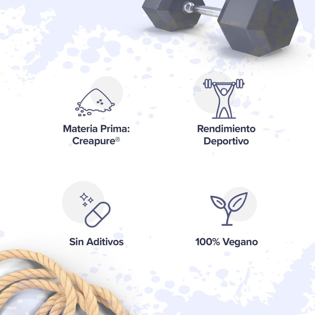 HSN Creatina 100% CREAPURE en Polvo Sin Sabor 500g | 100% Monohidrato de Creatina Micronizada | No Incluye Dosificador | Sin Añadidos y Libre de Contaminantes | No-GMO, Vegano, Sin Gluten — view 4