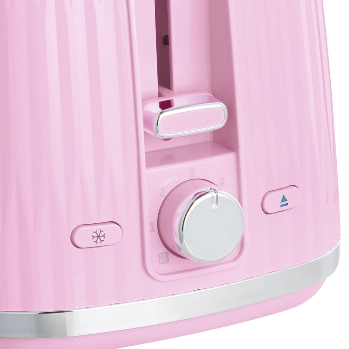 Russell Hobbs Eden 2 Slice Toaster (6 Browning Settings, High Lift Feature, Frozen, reheat, Cancel Functions, Removable Crumb Tray, 800W, Raspberry) 27372 — view 3