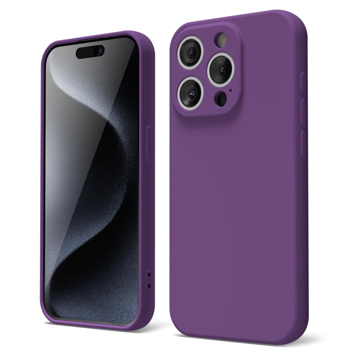 oakxco for iPhone 17 Pro Max Phone Case Liquid Silicone, Cute Thin Slim Grip Soft Rubber Gel for Women Men, Smooth Matte TPU Plain Solid Color Girly Simple Case with Camera Cover, Light Pink — view 242