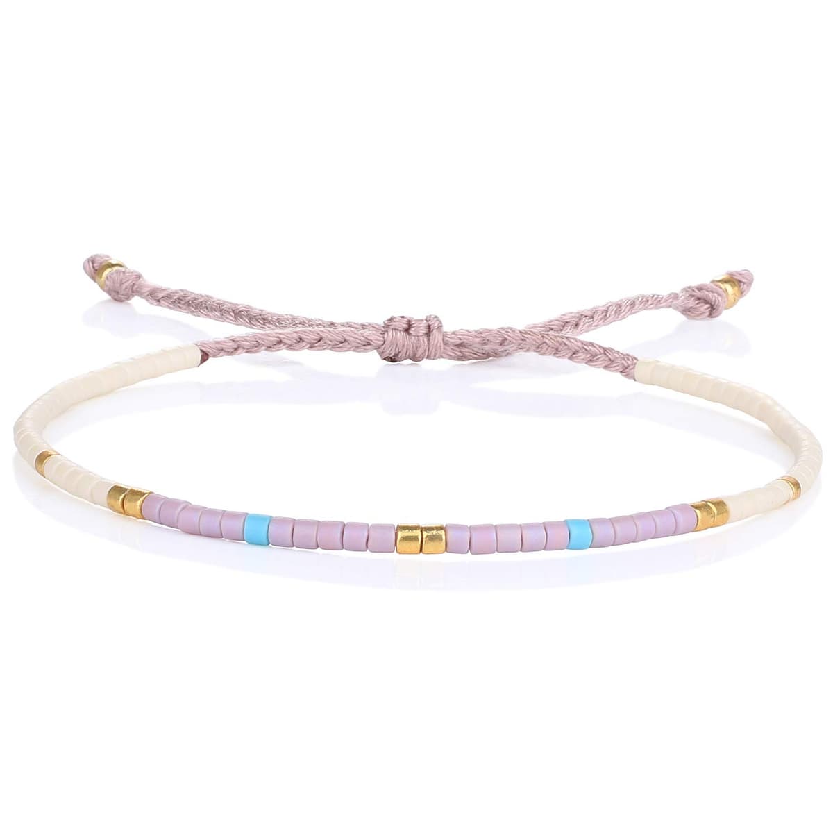 KELITCH Pulseras Amistad con Cuentas Concha Cristal Color Bohemio Pulsera Hecha A Mano Brazaletes Joyería para Mujer — view 11