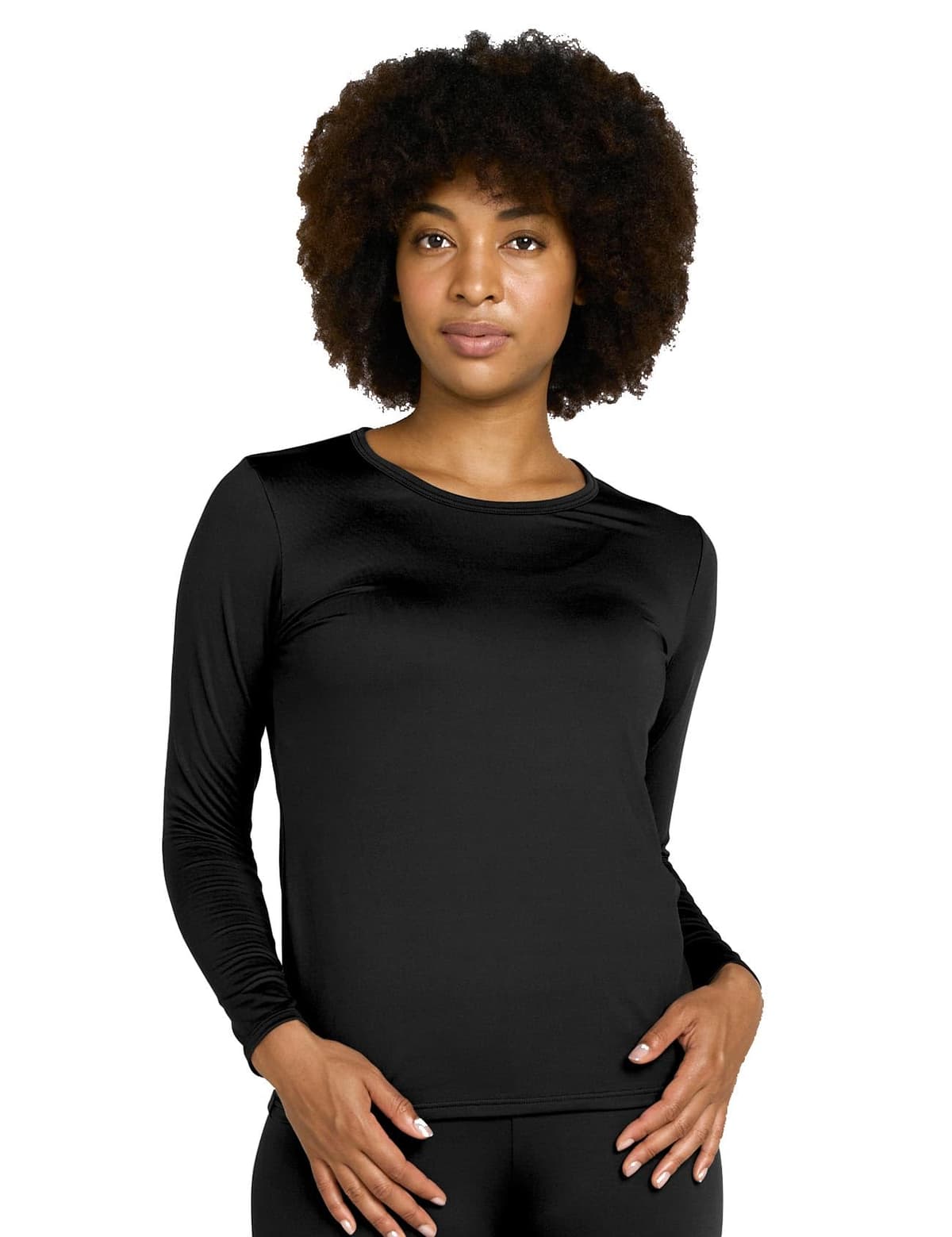LAPASA Camiseta Termica Manga Larga Mujer (Pack de 1 & 2) Extra Cálido Camisa Interior Thermal Top Baselayer Frío Extremo Elastico Montaña Esqui Deporte Invierno L15/L39/L42 — view 25