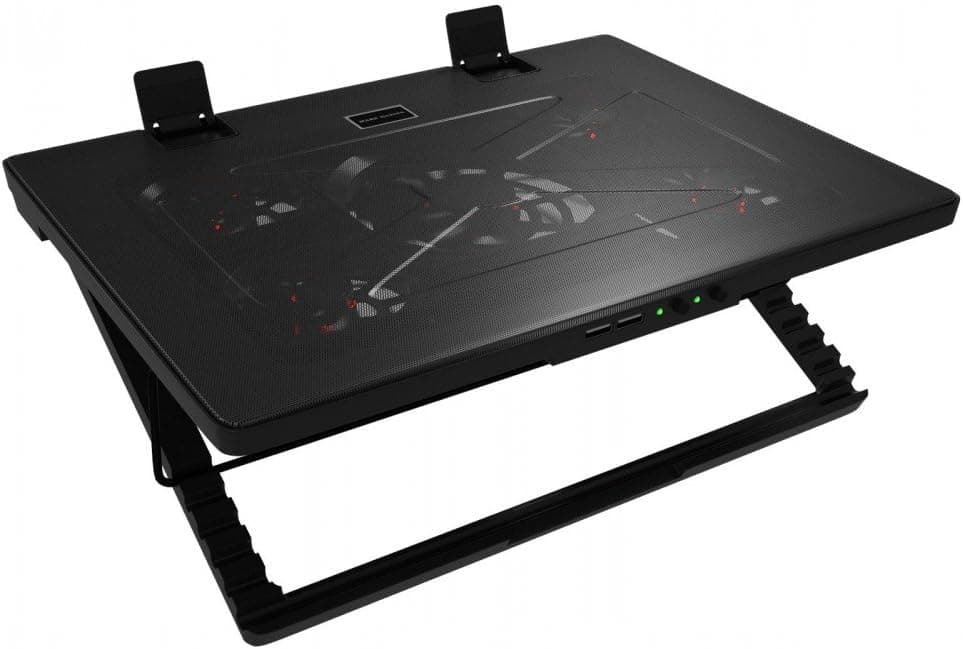 Mars Gaming MNBC2, Base PC, 5 Ventiladores, LED Roja, 2 x USB 2.0, 17.35", Negro — view 5