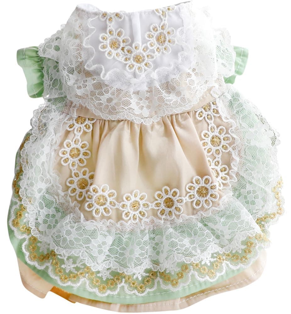 MaruPet Fashion Sweet Puppy Dog Chiffon Princess Dress for EXTRAL Small and Small Dog Pink S — view 23