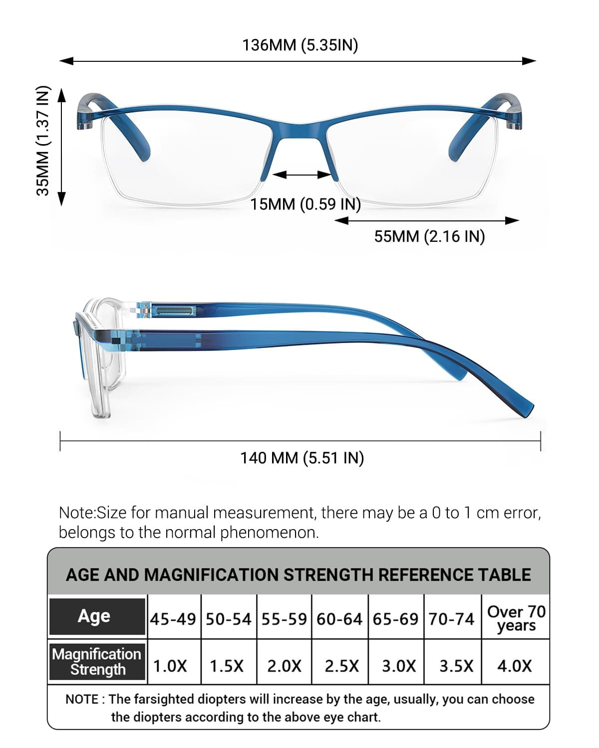 LUFF Lectores Ultraligeros Portátiles Gafas de lectura — view 6