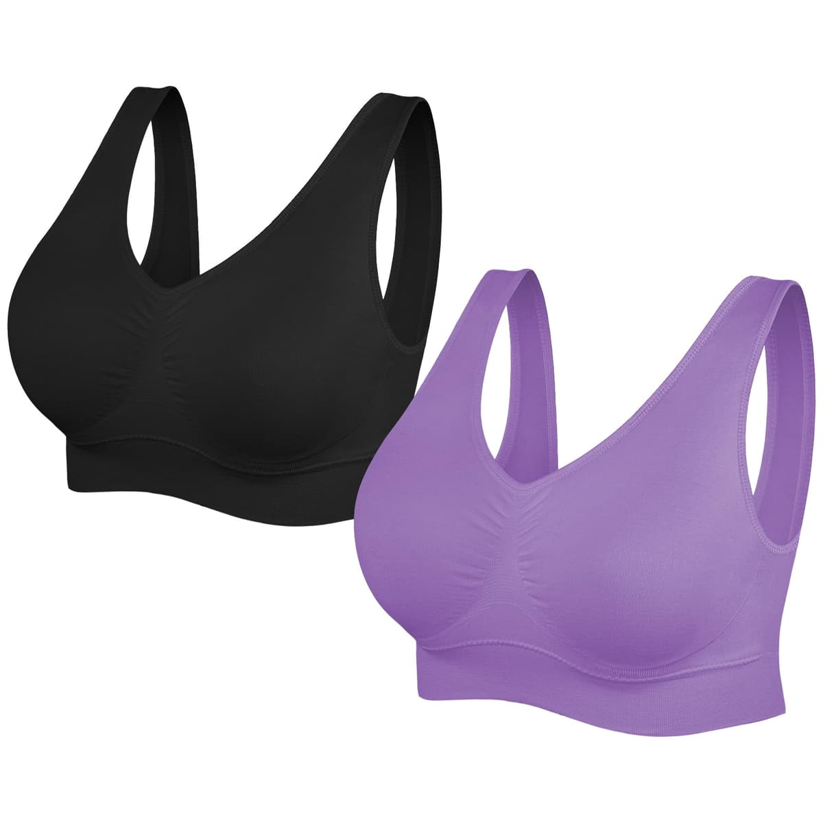 SIMIYA Super Comfort Bra, Womens Sports Bras Removable Pads Plus Size Sleep Bras for Girls in Yoga Bralette Leisure Stretch Crop Tops Vest — view 12
