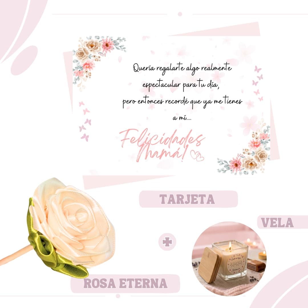 Pack Regalo para Mamá | Caja Original con Taza, Vela Perfumada, Coletero, Piruletas y Más | Regalo Día de la Madre, Cumpleaños o Navidad para Mujer — view 3
