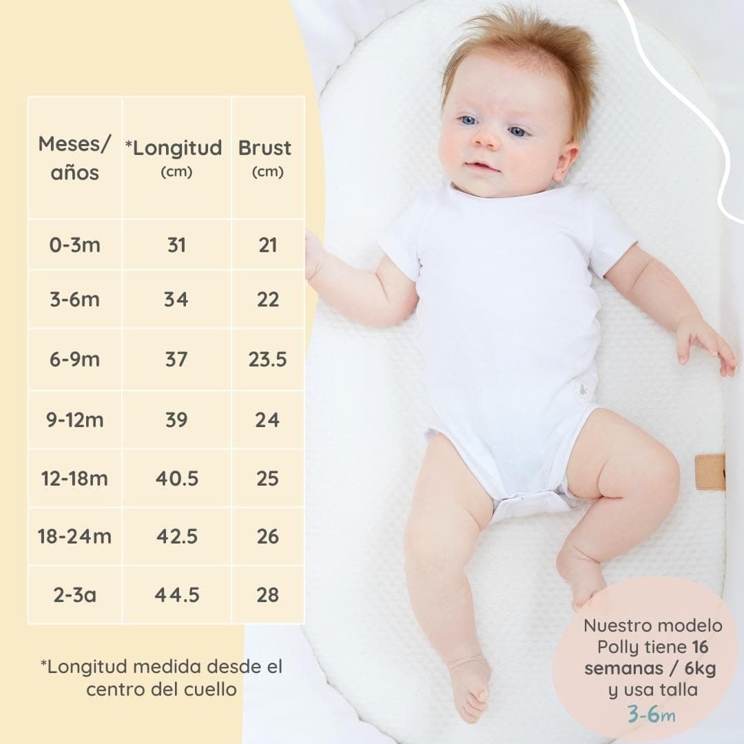 Bramble & Bear Body Bebé Manga Corta/Largo Pack de 3/6 - Body Bebé Unisex de Algodón Orgánico para Bebés de 0 a 3 años — view 6