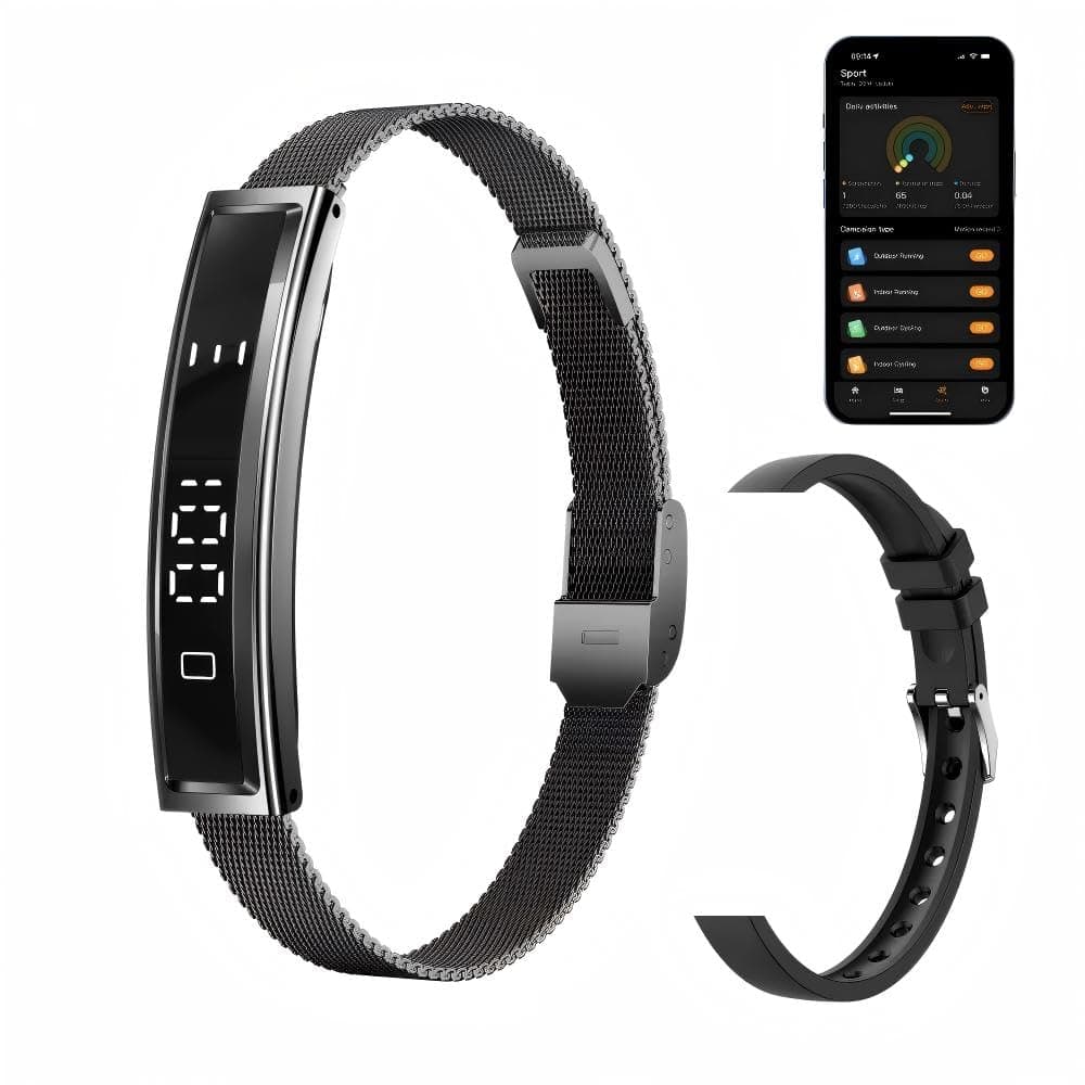 Health Smart Bracelet,Fitness Tracker with Heart Rate, Sleep Monitoring, Blood Oxygen, Step Counting for iOS and Android, No Subscription Fee, Waterproof — view 8