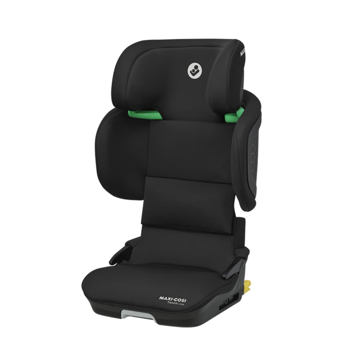 Maxi-Cosi Tanza i-Size, Silla Coche Plegable, Silla de Coche ISOFIX, 3,5-12 a, 100-150cm, Portátil, 10 Posiciones Reposacabezas, Protección Impactos Laterales G-CELL, Asiento Acolchado, Full Black