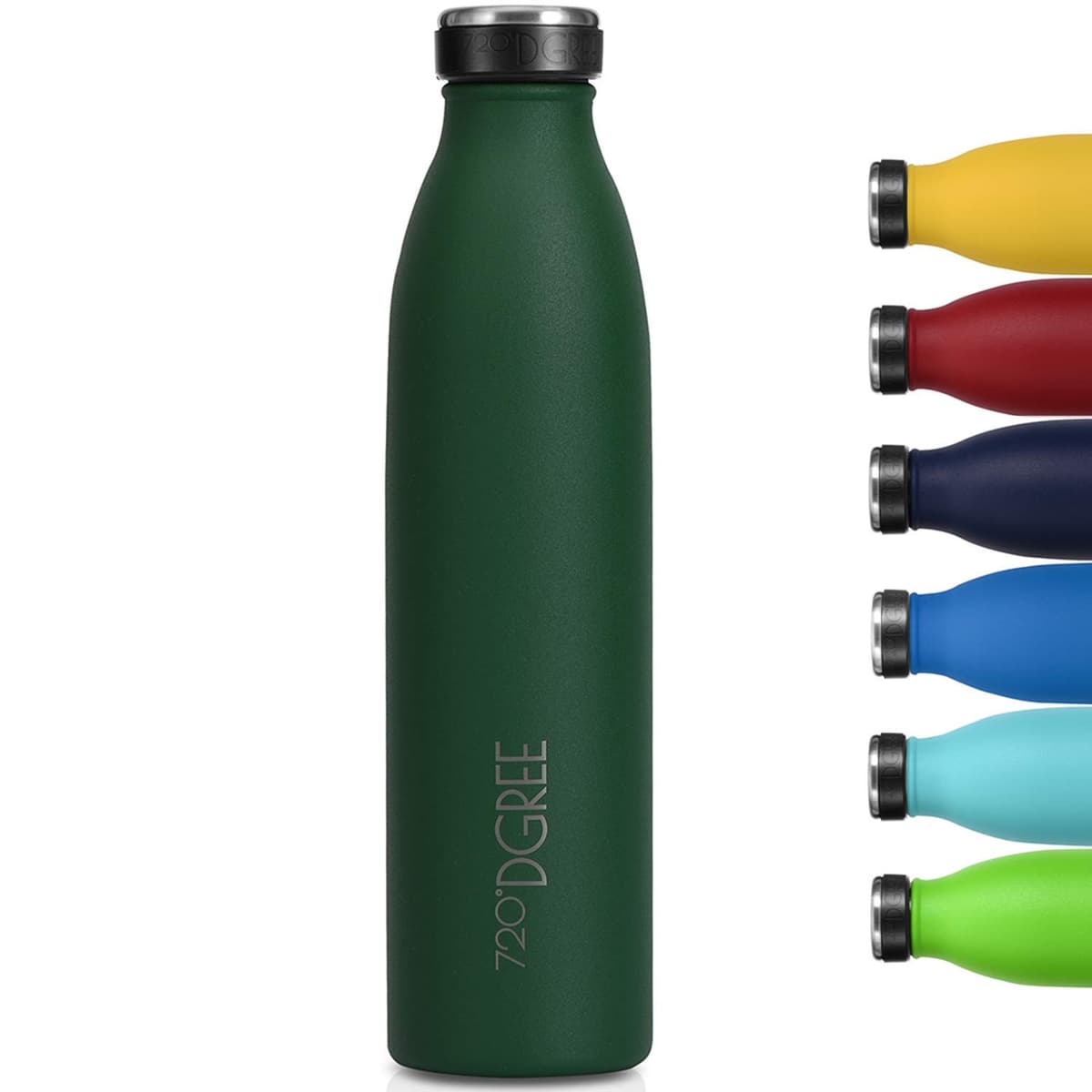 720°DGREE Botella Agua Acero Inoxidable “milkyBottle“ – 1litro - Sin BPA Free, Antigoteo y Prueba de Fugas - Frasco térmico, Cantimplora Aislada - Bebida con Gas, Deporte, Escuela, Gimnasio Exteriore — view 58