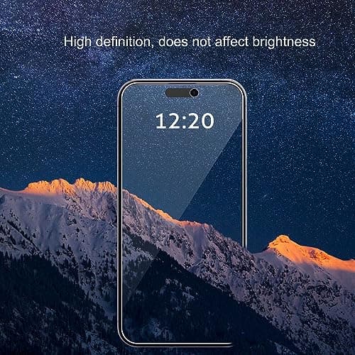 Ailun Privacy Screen Protector for iPhone 16 / iPhone 15 / iPhone 15 Pro [6.1 Inch] 3 Pack Anti Spy Private Tempered Glass Anti-Scratch Case Friendly [3 Pack][Not for iPhone 16 Pro 6.3 inch] — view 5