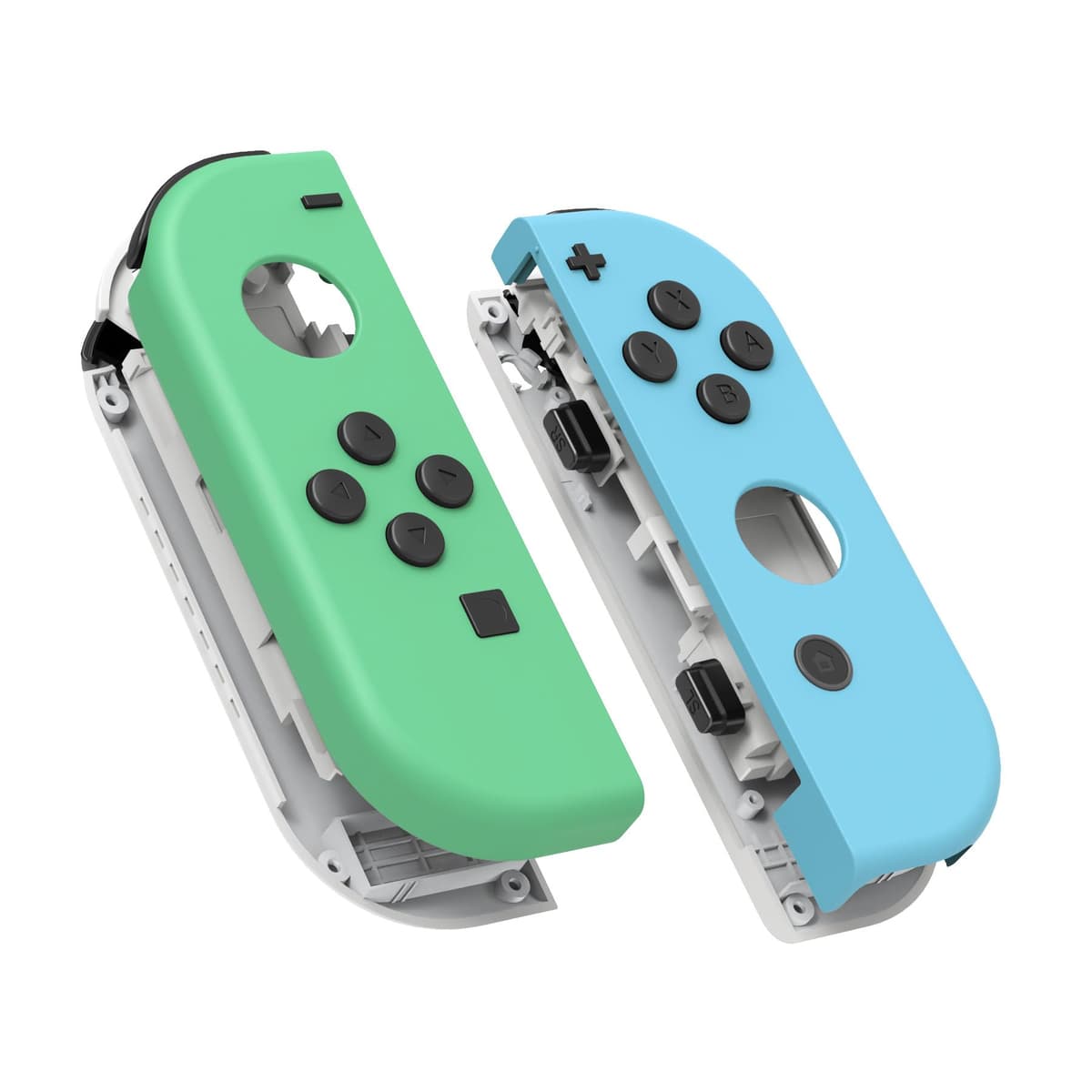 eXtremeRate Carcasa Joycon para Nintendo Switch & OLED Funda de Agarre Reemplazo Shell con Botones para Nintendo Switch Joycons OLED No Incluye Carcasa de Consola(Rojo Esmerilado) — view 10