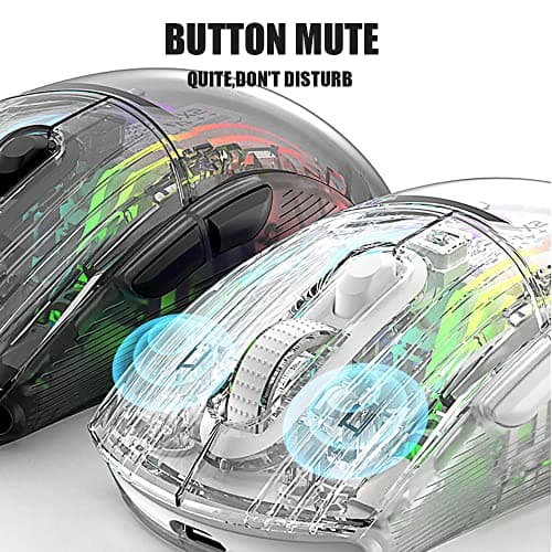 Gaming Mouse Wired, Honeycomb Hollow Lightweight Ergonomic USB Wired Mouse with Backlight, up to 6400 DPI, RGB Gaming Mouse for Mac, Laptop, Computer — view 3