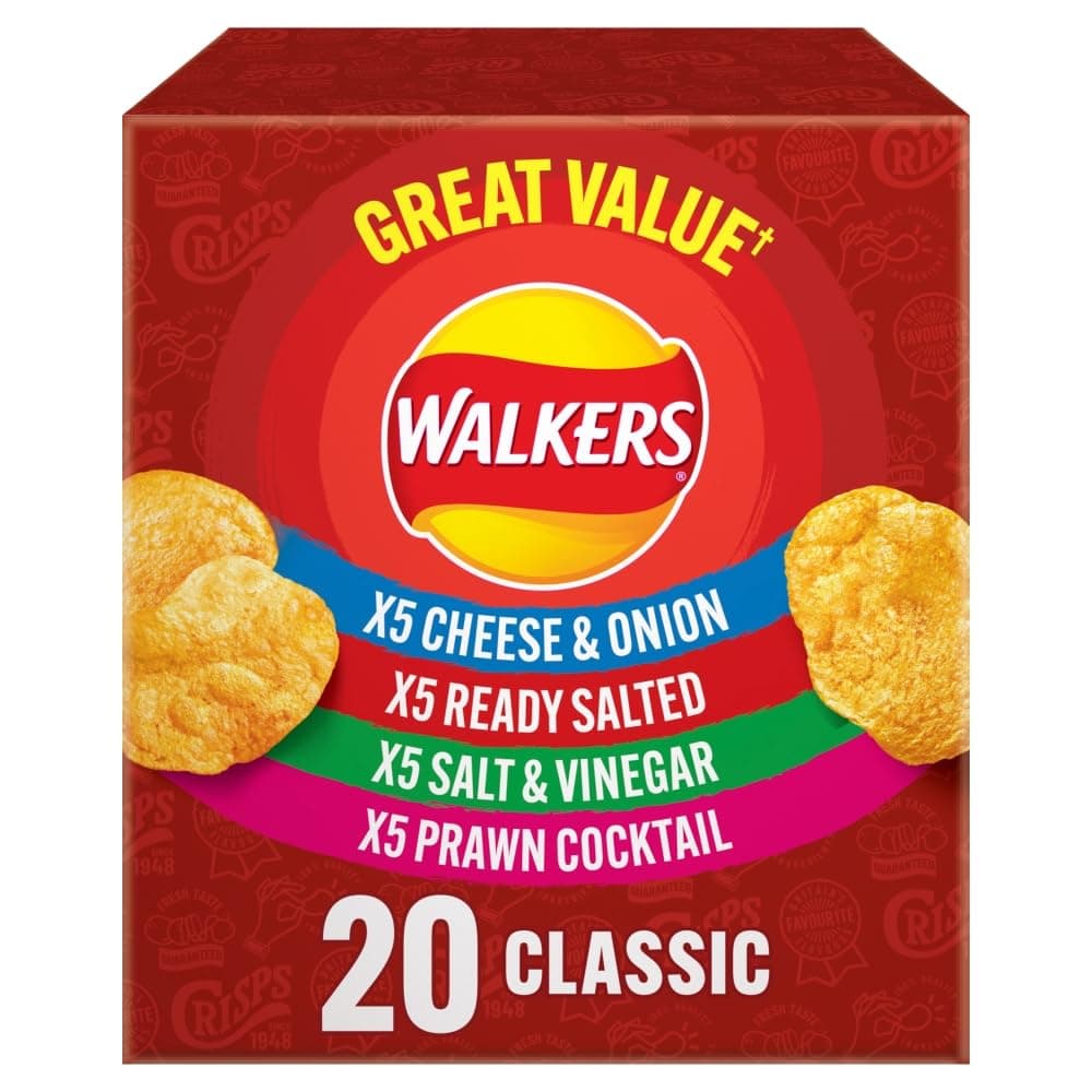 Walkers Classic Variety Multipack Crisps Box 20x25 g — view 4
