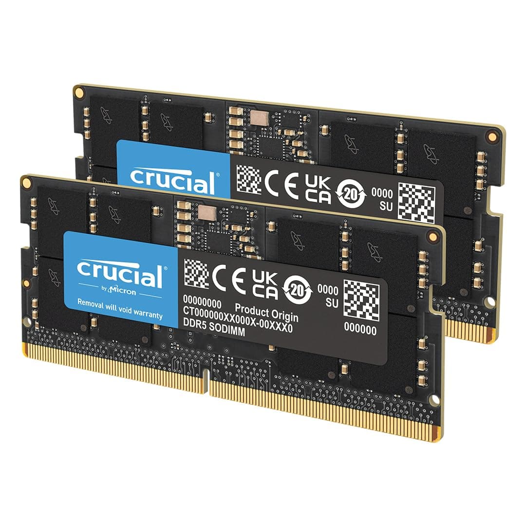 Crucial DDR5 RAM 32GB Kit (2x16GB) 5600MHz SODIMM, Laptop Computer Memory, Mini PC (or 5200MHz, 4800MHz) CL46 - CT2K16G56C46S5 — view 9