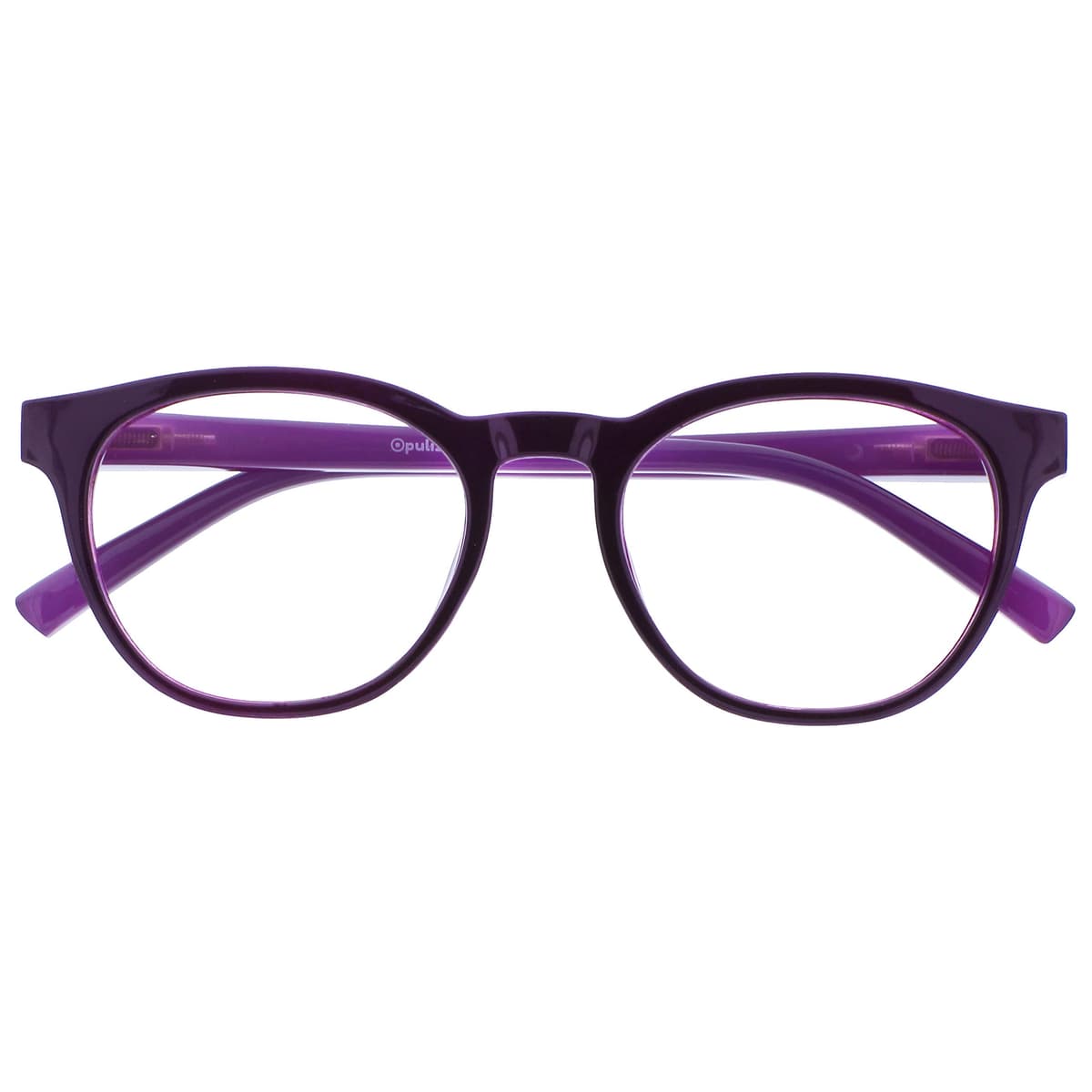 OPULIZE Blu Gafas con Bloqueo de Luz Azul Montura Redonda Azul Bisagras de Muelle Mejoran el Sueño Ordenador Gaming Antirreflejante Hombre Mujer B5-3 +0.00 — view 15