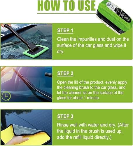 2pack Glass Film Cleaning Brush,Car Window Cleaner (2pack) — view 5