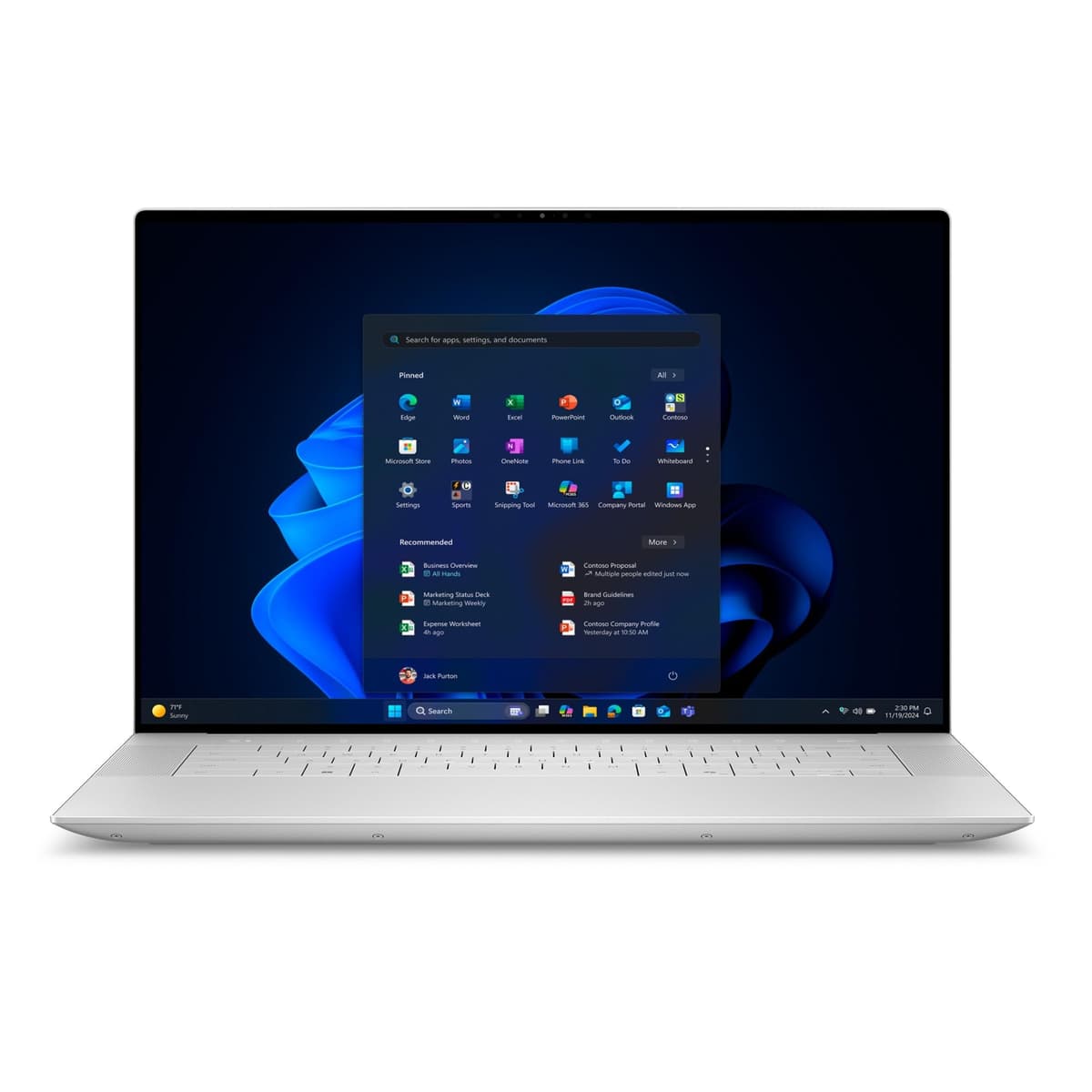 Dell XPS 13 (9350) Laptop Copilot+ PC 13.4'' FHD+ 120Hz, Intel Core Ultra 7 Series 2 - Intel Evo Edition, Intel ARC Graphics, 32GB RAM, 1TB SSD, Windows 11 Home, UK Qwerty Backlit Keyboard, Platinum — view 26