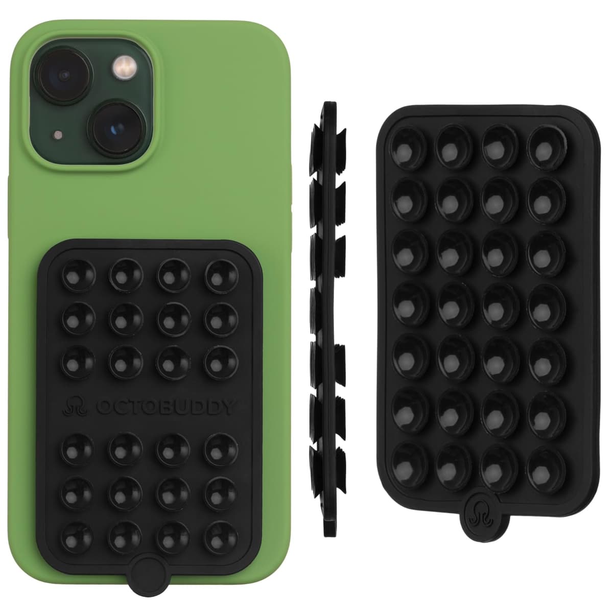 OCTOBUDDY || Silicone Suction Phone Case Adhesive Mount || (iPhone and Android Cellphone case Compatible, Hands-Free Mobile Accessory Holder for Selfies and Videos) Fidget Toy (See-Through) — view 16