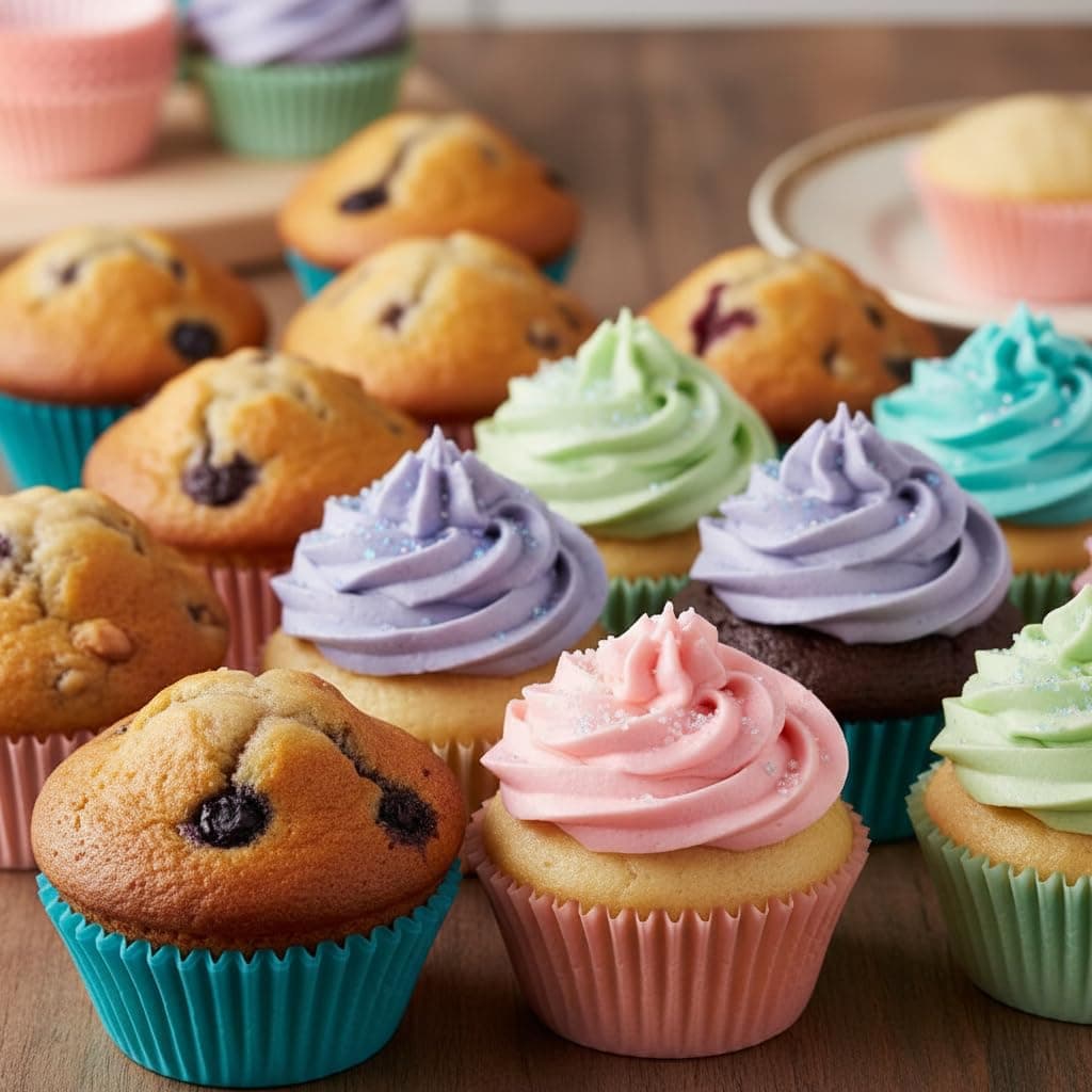 Pack 200 Moldes de Papel para Magdalenas y Cupcakes de Calidad Alimentaria 7,5 cm Moldes de Repostería Extra Resistentes al Horno y Antigrasa Ideales para Muffins y Mesas Dulces (Rosa Pastel) — view 5