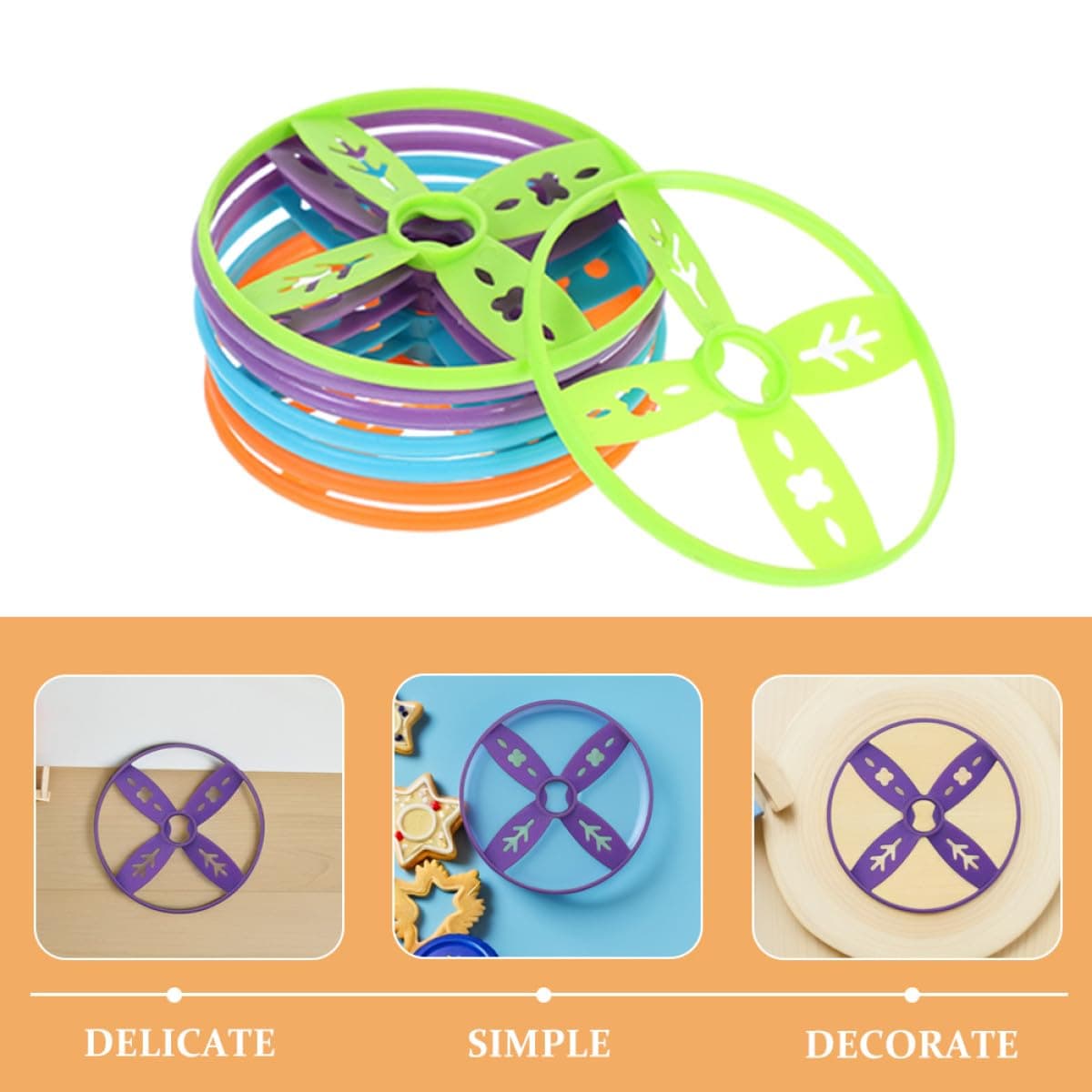 MUSISALY Juego de 40 Discos Voladores de Repuesto Compatibles con Juguetes Portátiles Pie, Colores y Formas Aleatorias, para Juegos de Deportes al Aire Libre en Patio, Playa y Parque — view 3