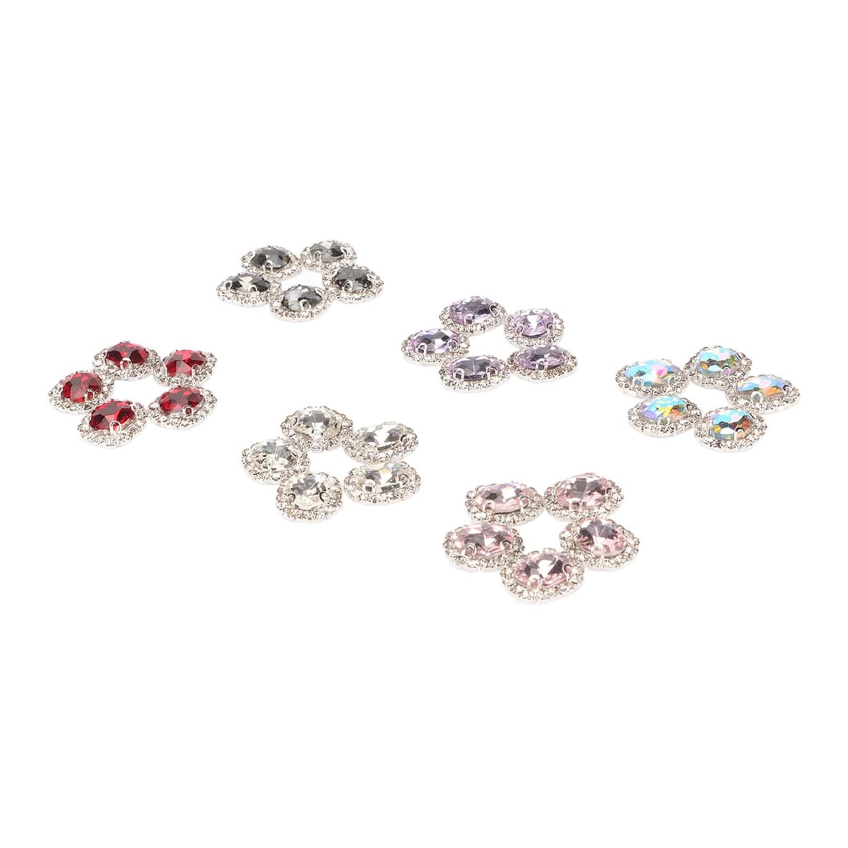 COSER EN PIEDRAS DE VIDRIO MULTICOLOR COSER CRISTAL DIY MANUALIDADES JOYERÍA ROPA ZAPATOS PARA LA MAYORÍA DE LAS ESCENAS — view 2