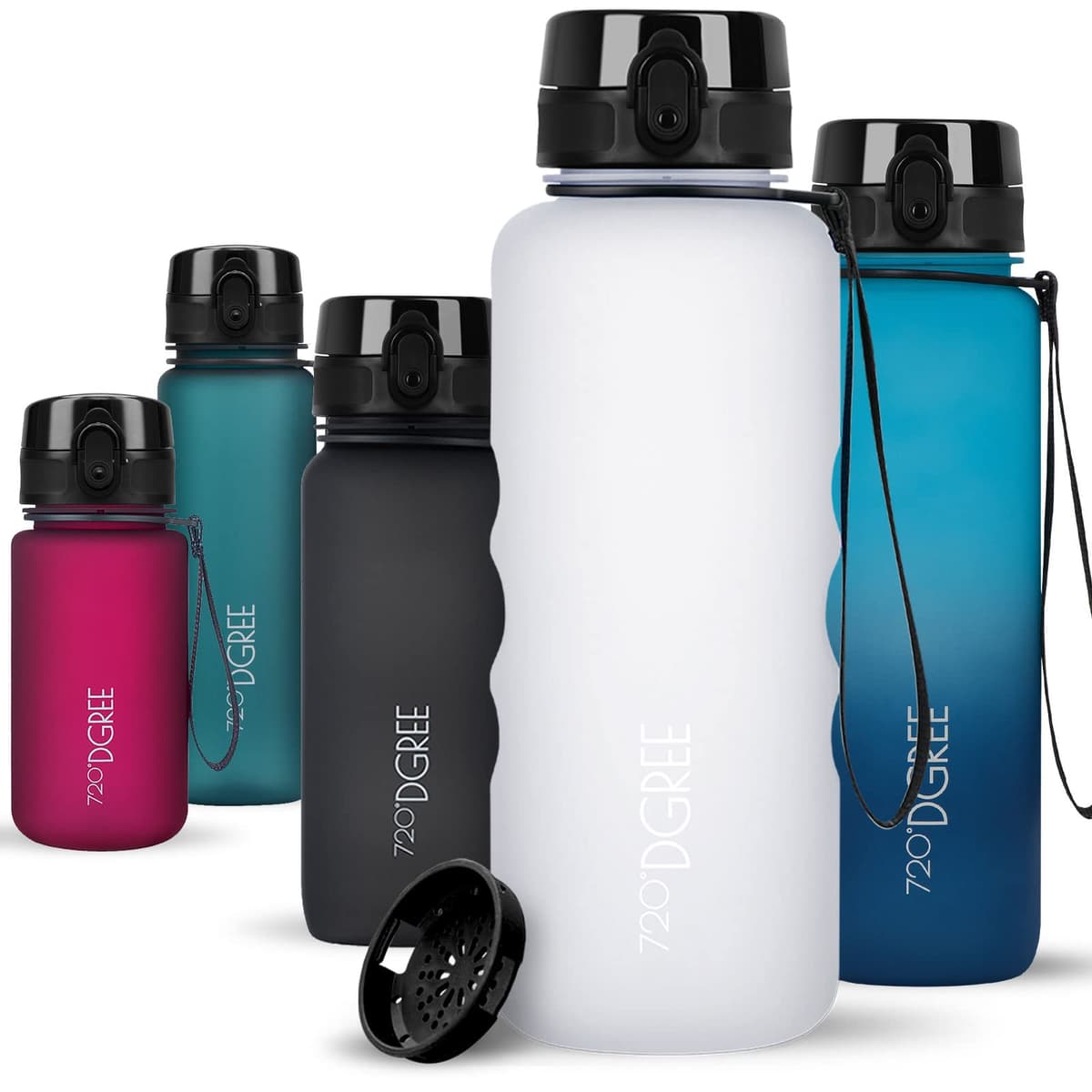 720°DGREE Botella de agua uberBottle – 1,5 litros, 1500ml | Novedosa botella deportiva | Sin BPA | Ideal para niños, fitness, deportes, fútbol, guardería, escuela, pequeños, antigoteo — view 112