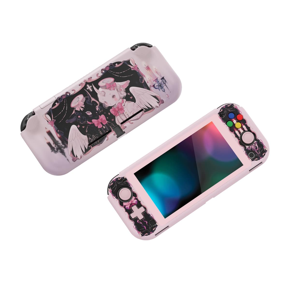playvital ZealProtect Protective Case for Nintendo Switch Lite, Hard Shell Grip Cover for Nintendo Switch Lite w/Screen Protector & Thumb Grip Caps & Button Caps - Antique Yellow — view 102