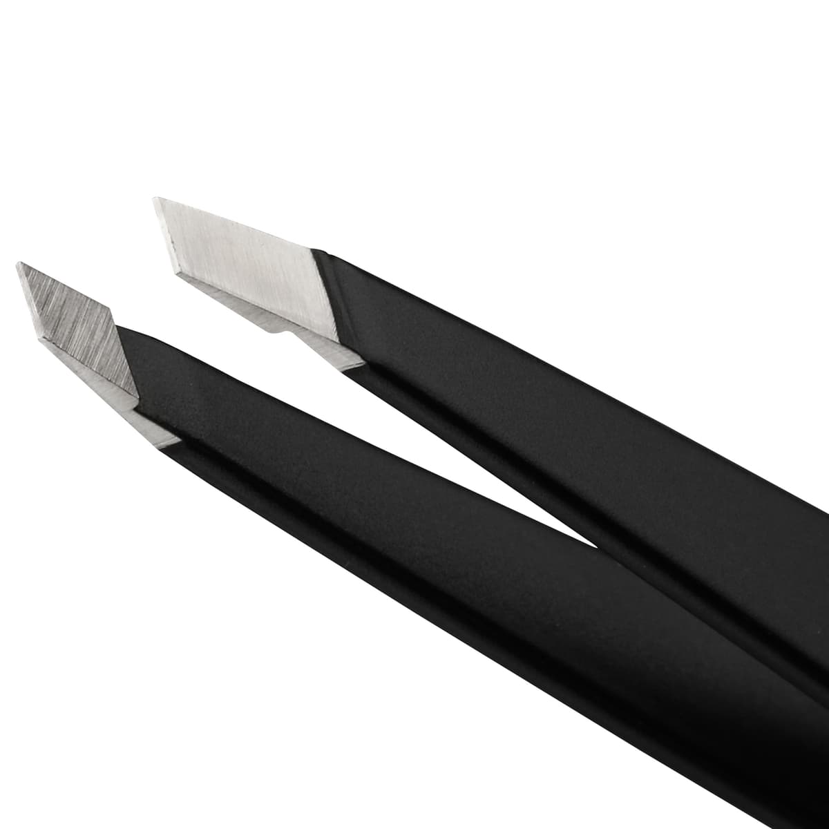 TWEEZERMAN Pinza (puntas de precisión inclinadas afiladas a mano, calidad profesional, ergonómica, para cejas, acero inoxidable) — view 4