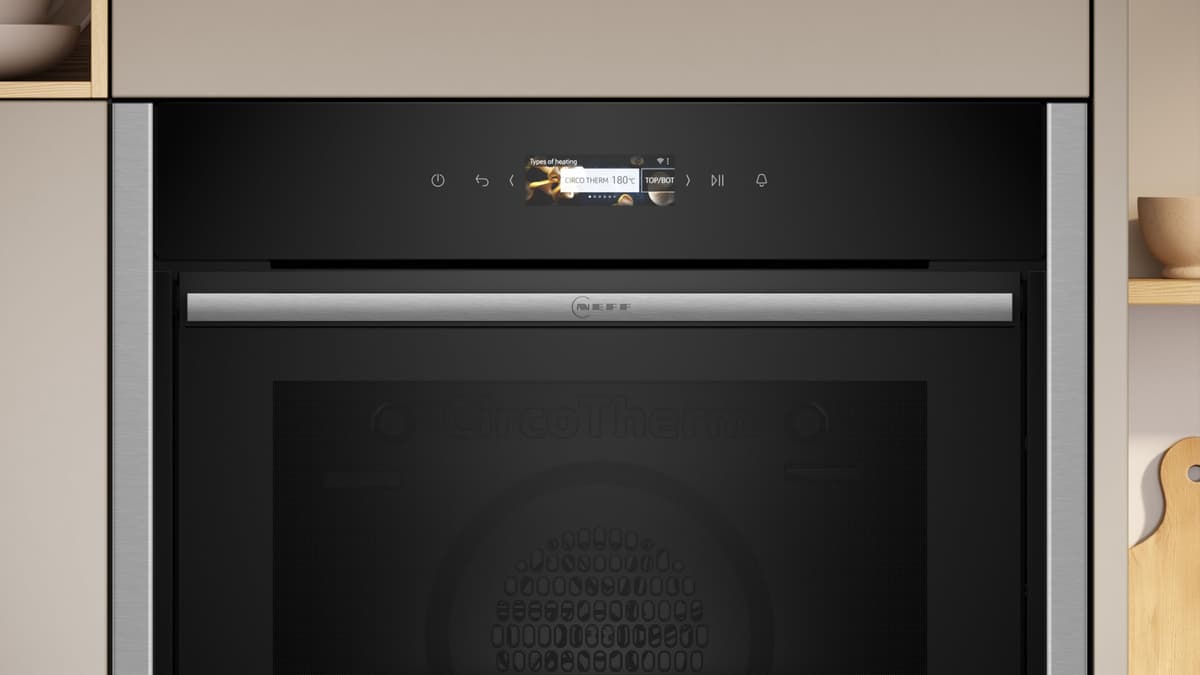 Neff B54CR71N0B N 70, Built-in oven 60 x 60 cm Stainless steel — view 2