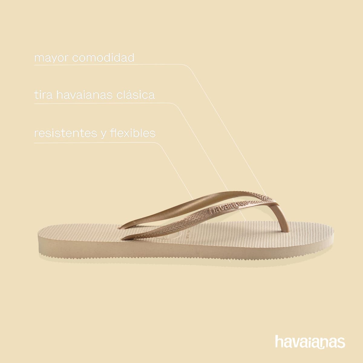 Havaianas Slim Chanclas Elegantes, Duraderas y Versátiles, con Suela Texturizada para Agarre y SoporteMujer — view 5