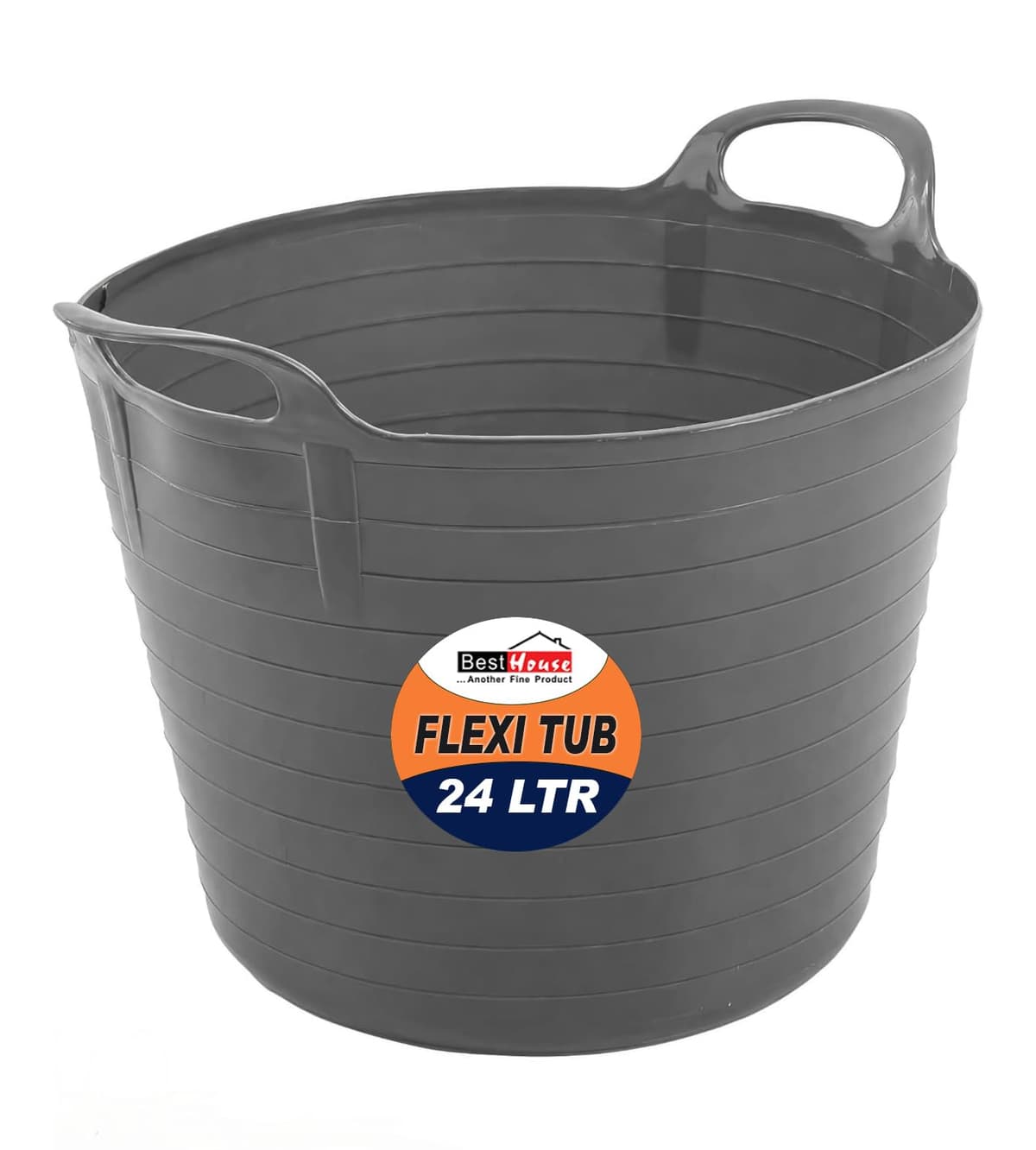 Best House | 3 Pcs of Flexi Tub with Handles | Small Size | Mini | 7 Litres | Yellow | Garden Tubs | Plastic Storage Container for Home, Washing, Garden Waste and DIY Projects — view 71