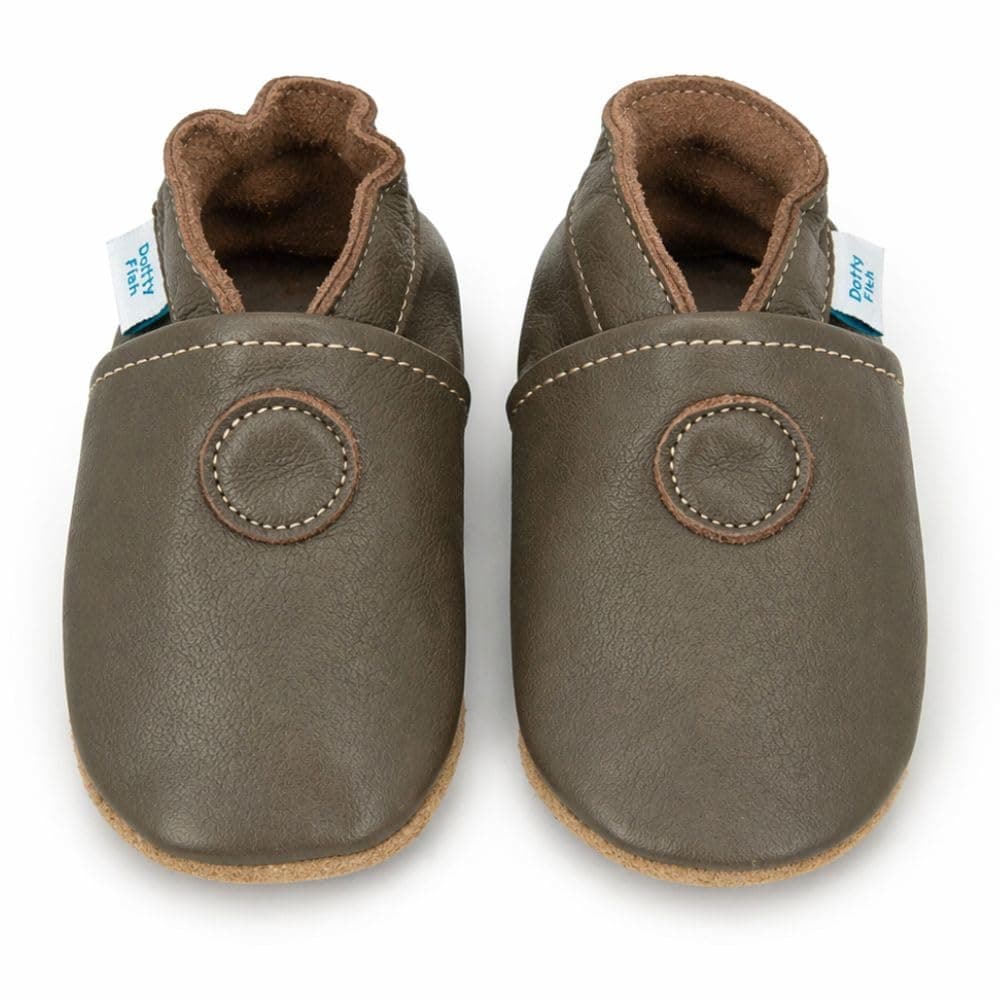 Dotty Fish Calzado Minimalista para bebés y niños. Zapatos Unisex de Piel Suave con Suela Antideslizante. Ligeros, Flexibles, Respirable y aprobados por podólogos. Tobillo elástico. De 0 a 4 años — view 11