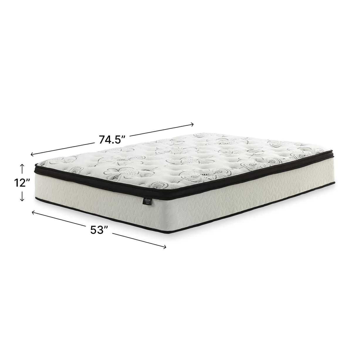 Signature Design by Ashley Chime 12 Inch Hybrid Full Mattress, Memory Foam with Lumbar Support, High-Density Foam & Pocketed Coils for Comfort & Back Support, Mattresses in a Box, Full Size — view 2