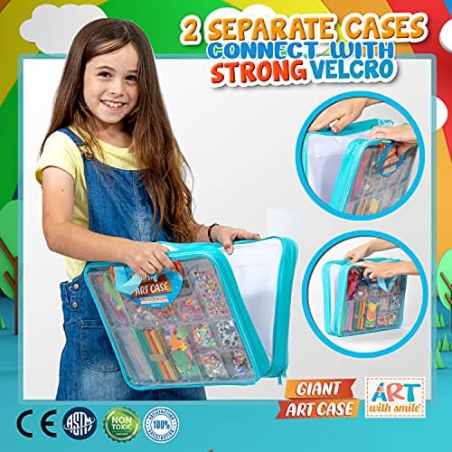 Arts and Crafts Supplies for Kid - 1600+Pcs Craft Kits for Kids - DIY School Craft Project for Kids Age 6 7 8-12 Gifts for Girls and Boys Crafts for Girls Ages 8-12 Arts Activities — view 4