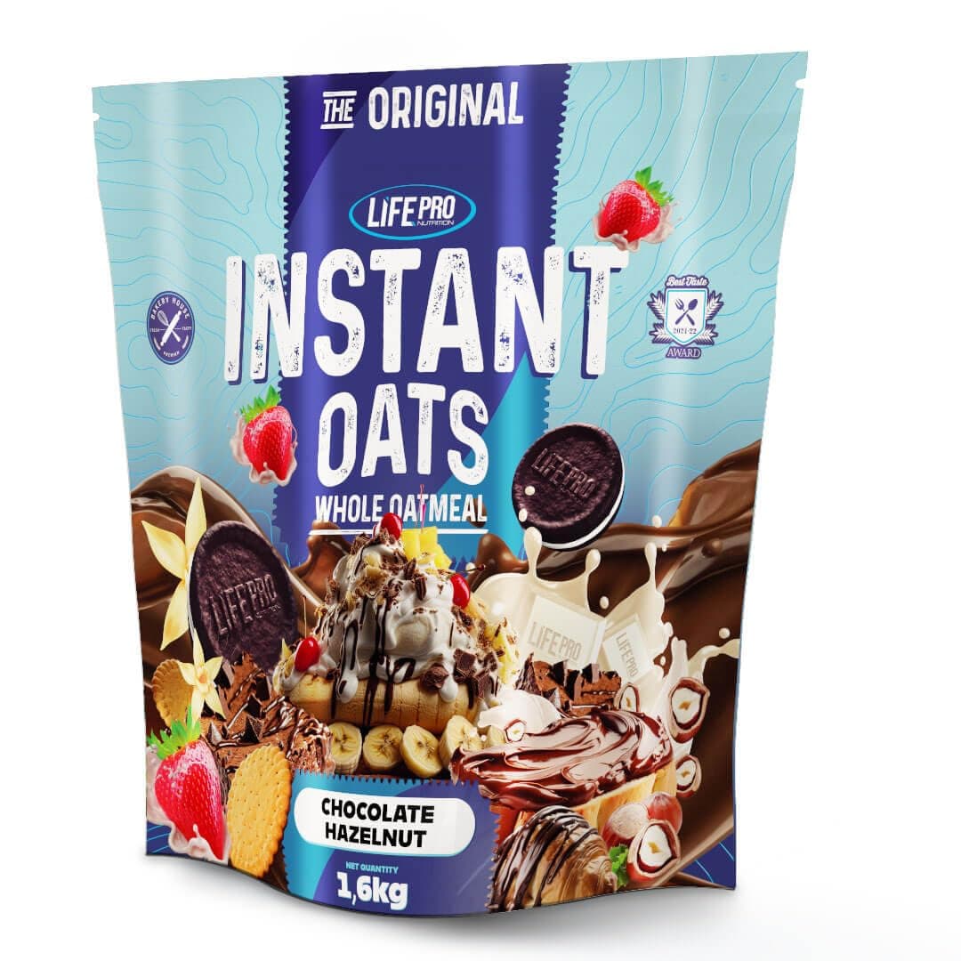 Life Pro Fit Food Instant Oats Premium 1.6kg | Carbohidratos de liberación lenta | Harina integral de avena (CHOCOLATE BLANCO) — view 4