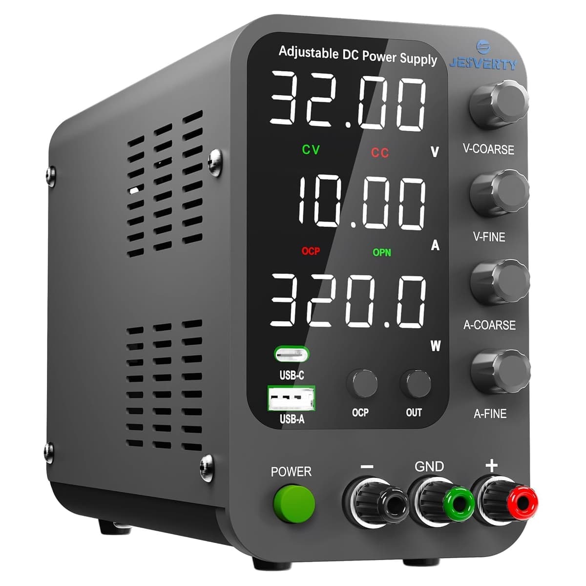Fuente de Alimentación Regulable 60V 5A DC Fuentes de Alimentación de Laboratorio Fuente de Alimentacion de Banco Ajustable Pantalla LED de 4 Dígitos Jesverty SPS-6005N — view 10