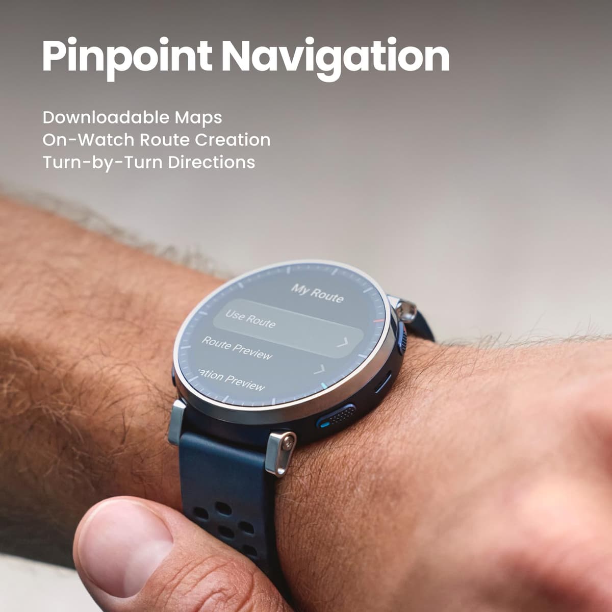 Amazfit Active 3 Premium GPS Running Smart Watch 45mm, 1.32" AMOLED Sapphire Display, 12-Day Battery, 4GB, NFC, Offline Maps, 170+ Workouts, 5 ATM, Heart Rate & Fitness Tracker for Android & iPhone — view 4